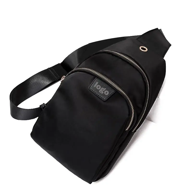 One Strap Small Black Sling Bag Crossbody Backpack Shoulder Bag For Men