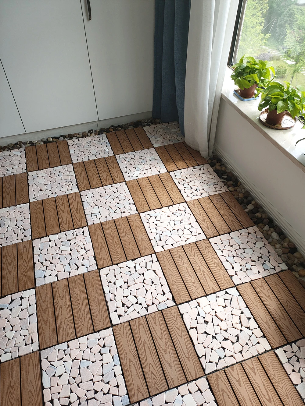 Natural Stone Decking Tile Diy Easy Install Interlocking Stone Tiles