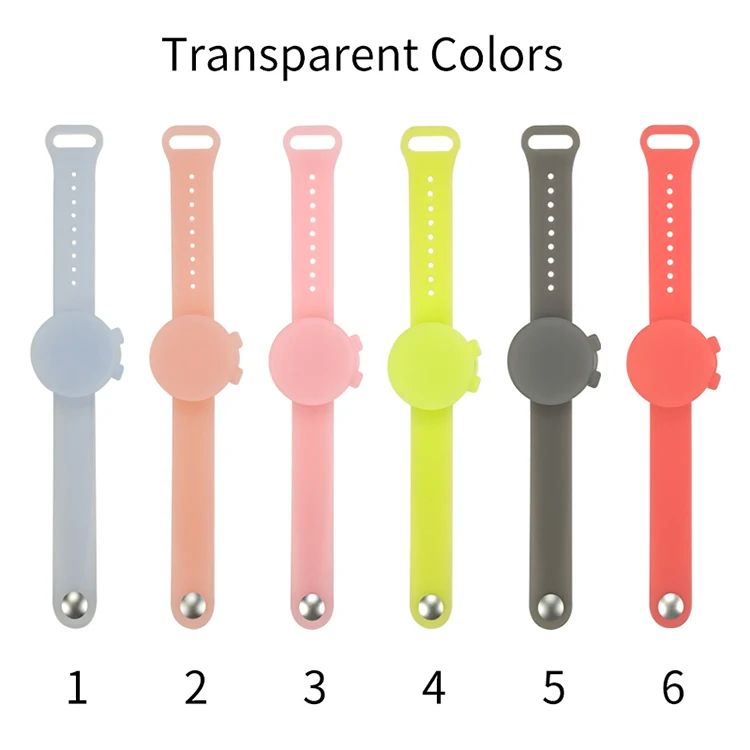 Диспенсер браслета дезинфицирующего средства для руки силикона изготовленного на заказ логотипа многоразовый с Рефилл