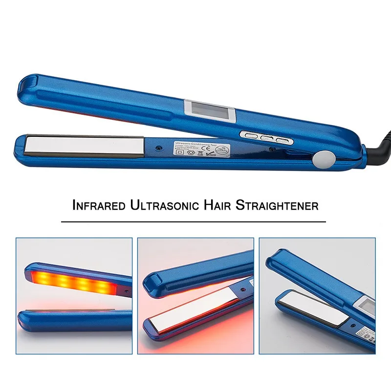 Ultrasonic clearance hair iron