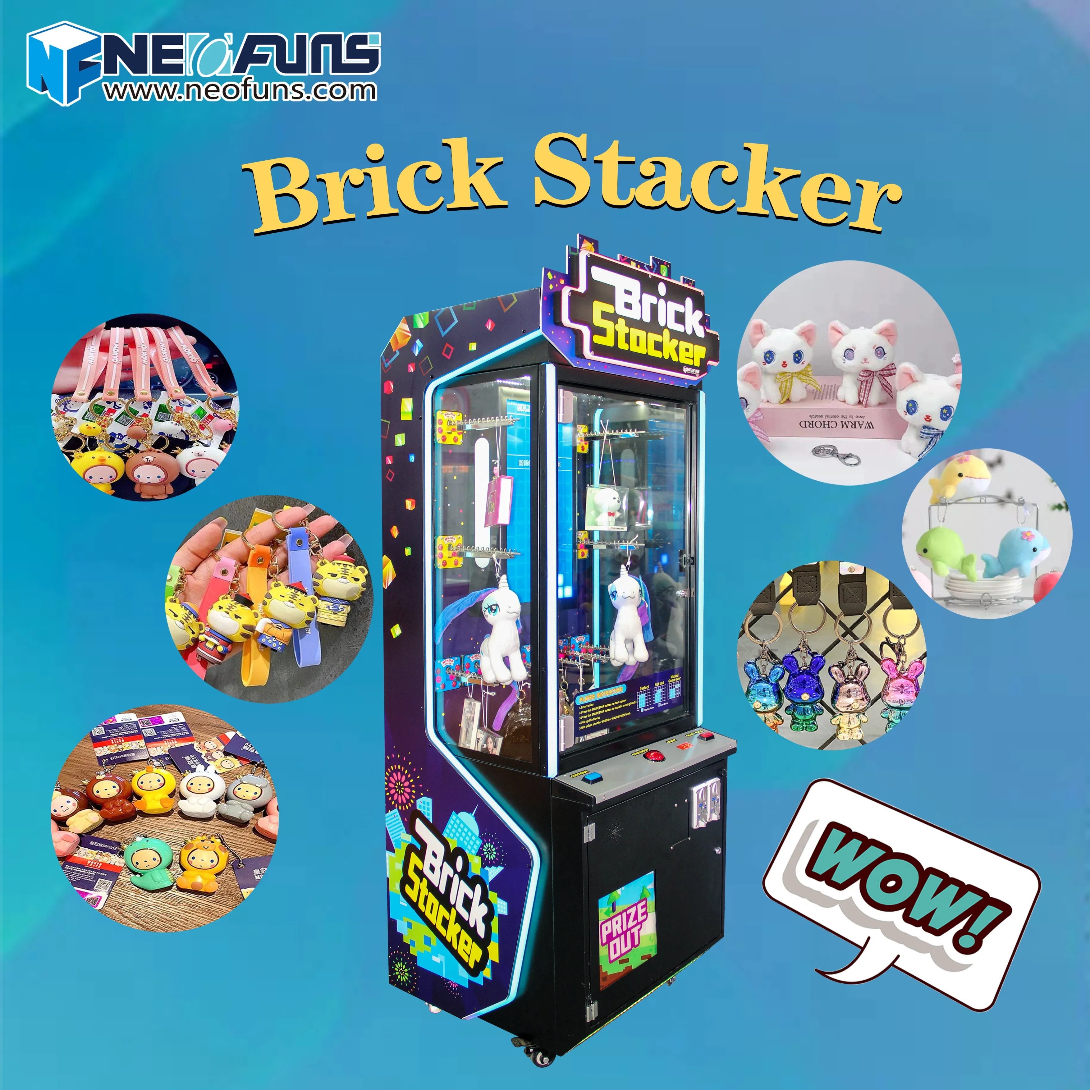 Hot Popular Stacker Vending Game Machine For Sale,Pile Up Stacker Prize