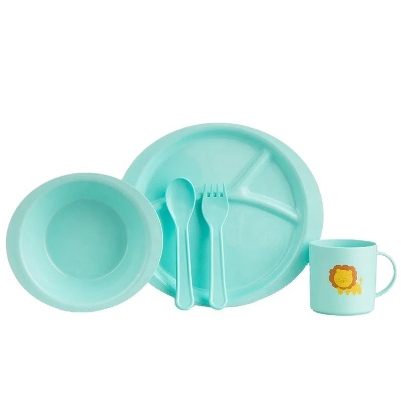 baby biodegradable pla material tableware set