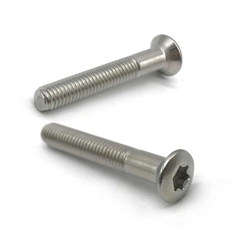 China Custom Precision flat head Screw Hex Torx Countersunk Head screw 304 Stainless Steel M2x3 Torx 5 Screw