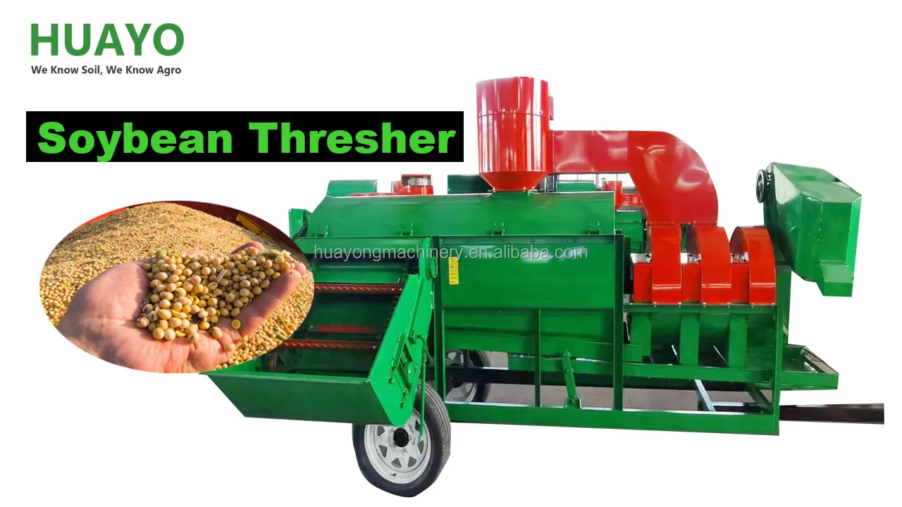 Large Soybean Thresher Sorghum Mungbean Thresher - Buy Soybean Thresher ...