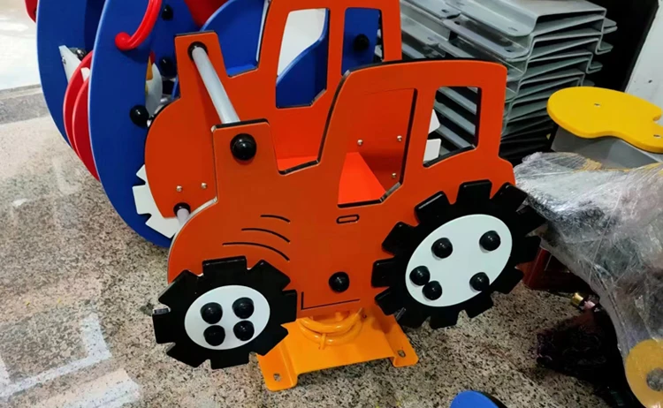 The Latest Outdoor Amusement Equipment, Animal Rocking Horse PE Board Children's Spring Joystick