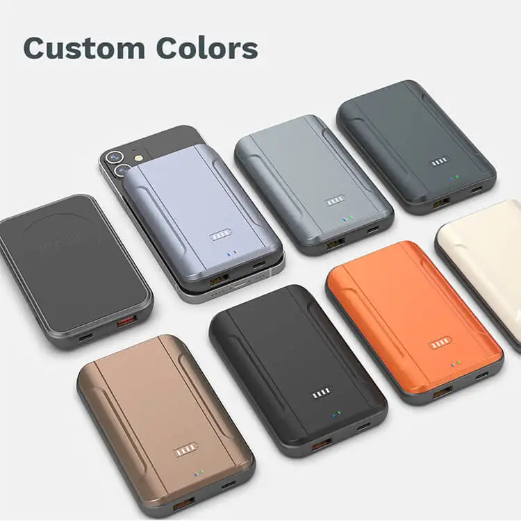 Original Mini Slim Portable Charger Type C Mag safe Powerbank 10000 mAh Magnetic Wireless Charging Power Bank