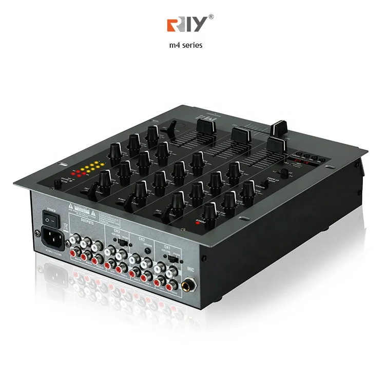 M4 Series Usb Mini Echo Amplifier Digital Professional 3 Channel Mixer Console Sound Dj Controller Audio Mixer