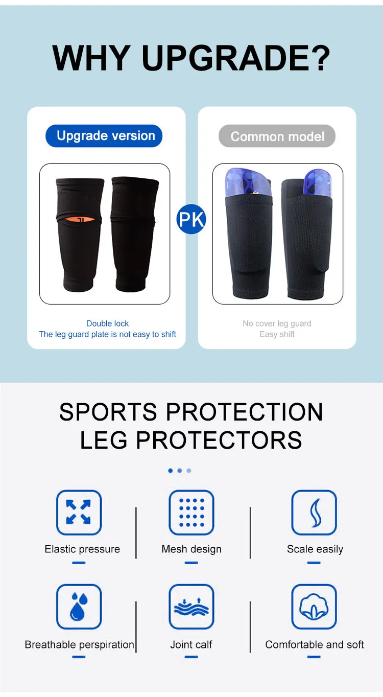 Sock Football Compression Shin Guard Calf Sleeves With Pocket Buy