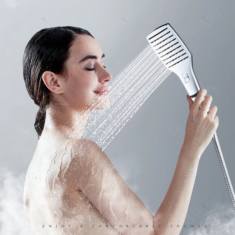 Wall Mounted Bath System Adjustable Height Faucet Shower Column With