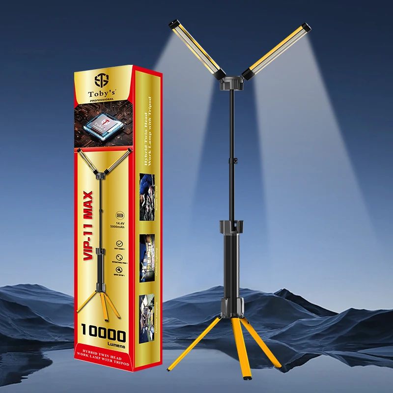 2025 Hot Sell 100W Led Camping Lamp Vip 11 Max Factory 12V/220V COB Outdoor Travel Work Camping Light case