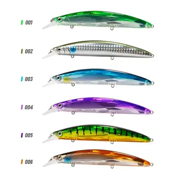 Laser Long-Tail Crankbait Luminous Floating Minnow Lure for Bass Artificial Hard Bait Without Hooks – Minnow – view 3