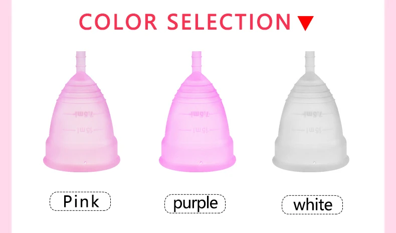 Wholesale Feminine Hygienic Lady Menstruation Period Collapsible safe Free Sample Silicone Medical Menstrual Cup