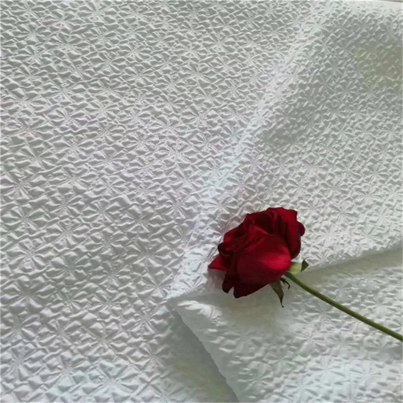 100% полиэстер Crinkled 3D измельченный плиссированный креп ткань для обивки