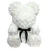 35cm bowknot bear white
