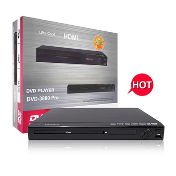 Life's Good DV-3800 HDM I best selling plastic body home use HD dvd player with CD ripping