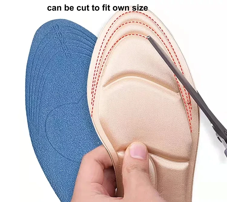 High Quality 5d Massaging Sponge Comfort High Heel Insoles For Foot