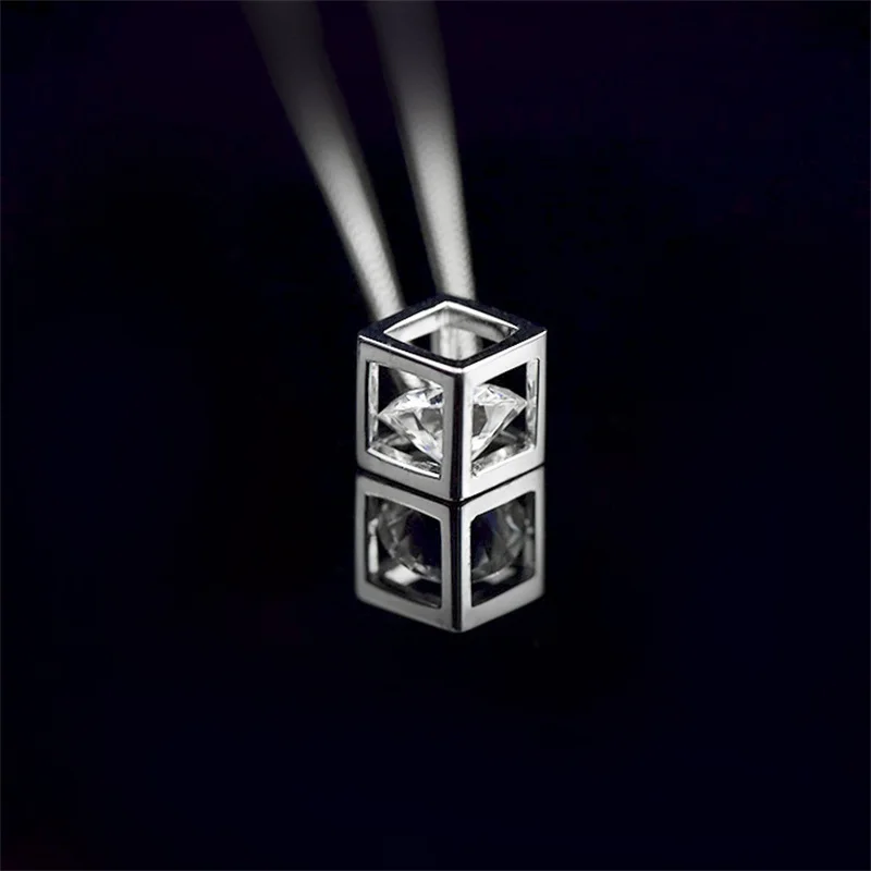 HMOIS pendant charm 18K sterling gold plated 1.0ct fashion jewelry moissanite gemstone pendants for bracelet making