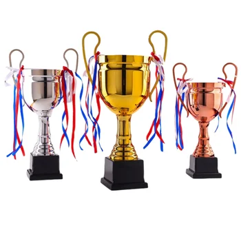 Wholesale 36/41/46/50cm Zinc Alloy Medals And Trophies Karate Metal Victory Trophy Universal
