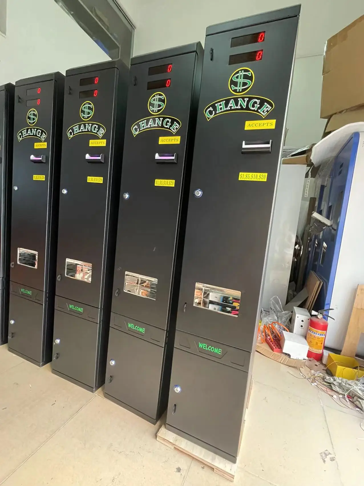 Bill &coin To Coin Token Change/changer Machine For Laundry Machine