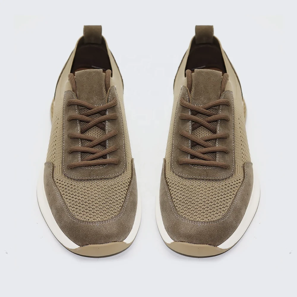 LANCI OEM Factory Sneaker Manufacturer Custom with Logo Men Knit Breathable  Sneakers Casual Mesh Trend Leisure slip on Shoes