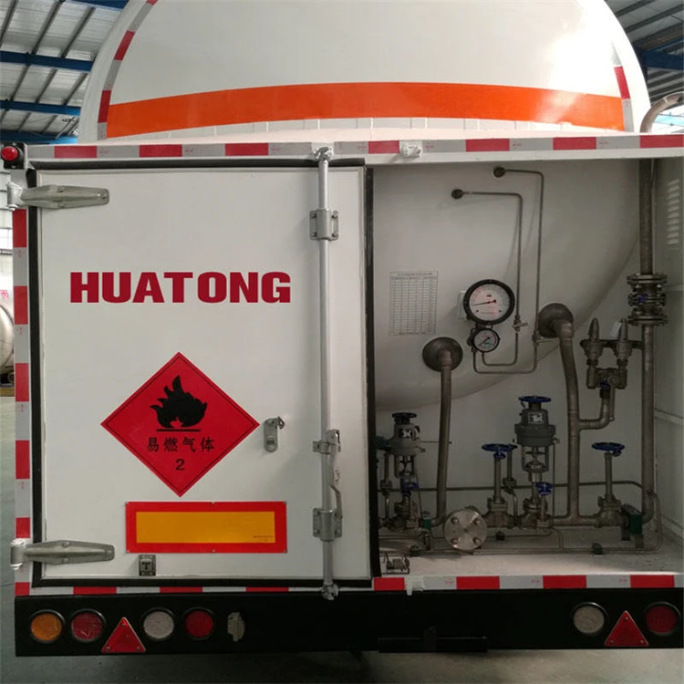 Hot Sale Refurbished Steel Liquefied Natural Gas Propane Road Tank Oil LPG Storage Tanker Semi Trailer 42000L-45000L