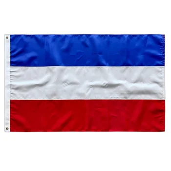 Luxury Made Embroidery French Flag With Brass Grommets Waterproof And ...