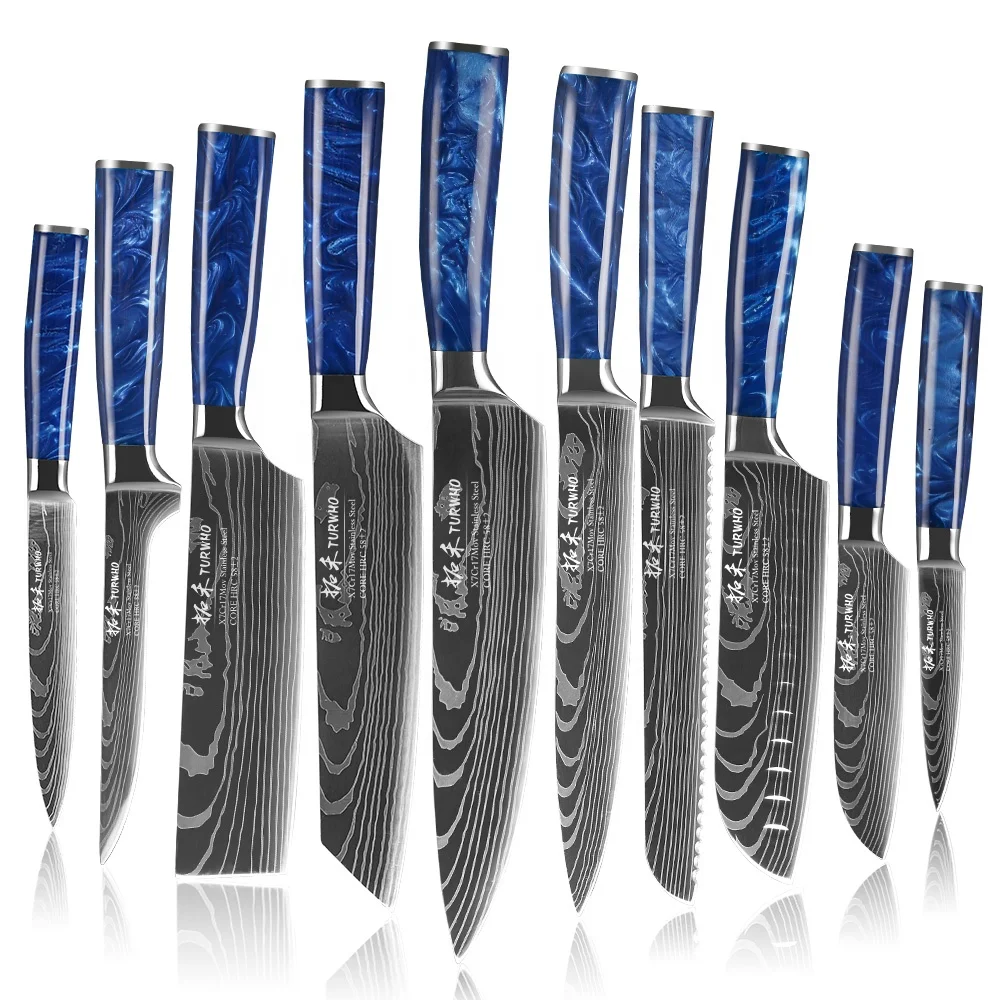 Complete Kitchen Knives Set - Advanced 7Cr17 Stainless Steel Mirror Polish