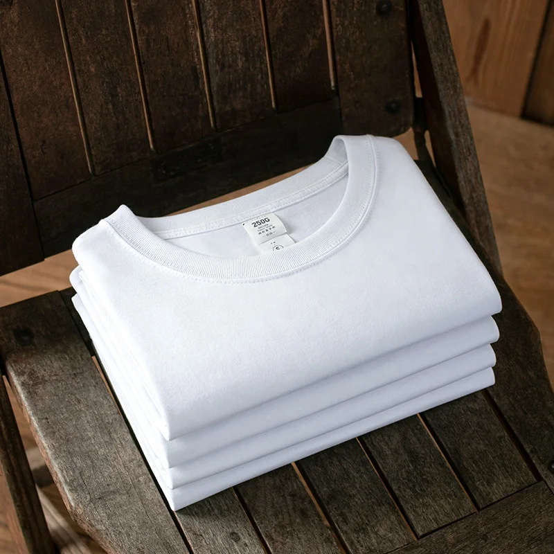 High White T Shirt 250gsm 100% Pure Cotton Wholesale Vintage Tee Clothing Premium T-shirt Plain - Buy Blank Plain T- shirts In Mumbai,High Quality Bulk Plain White T-shirts,T-shirt 100%
