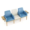 pu leather-blue
