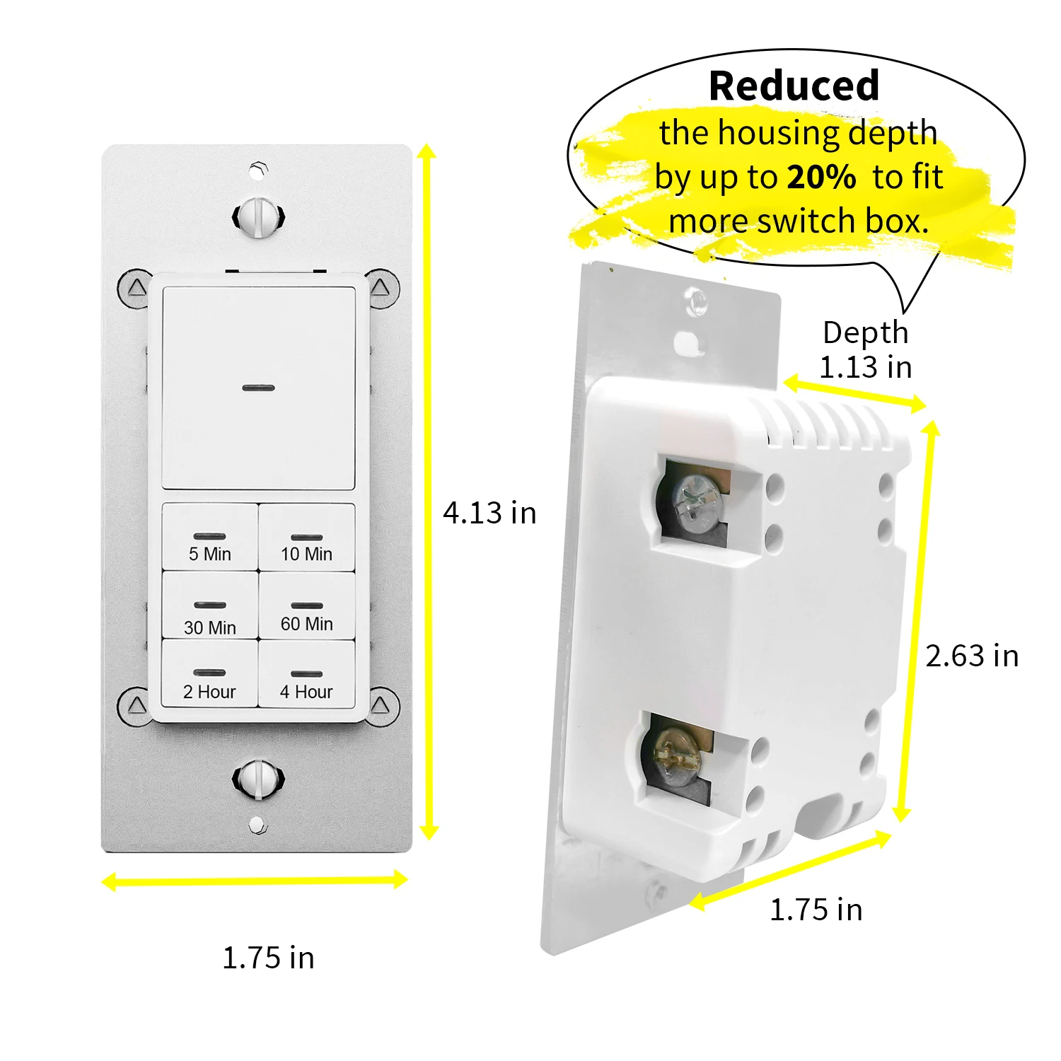 110V Tuya Smart Wifi Switch - Countdown Timer for Bathroom Heater, image size:1500x1500