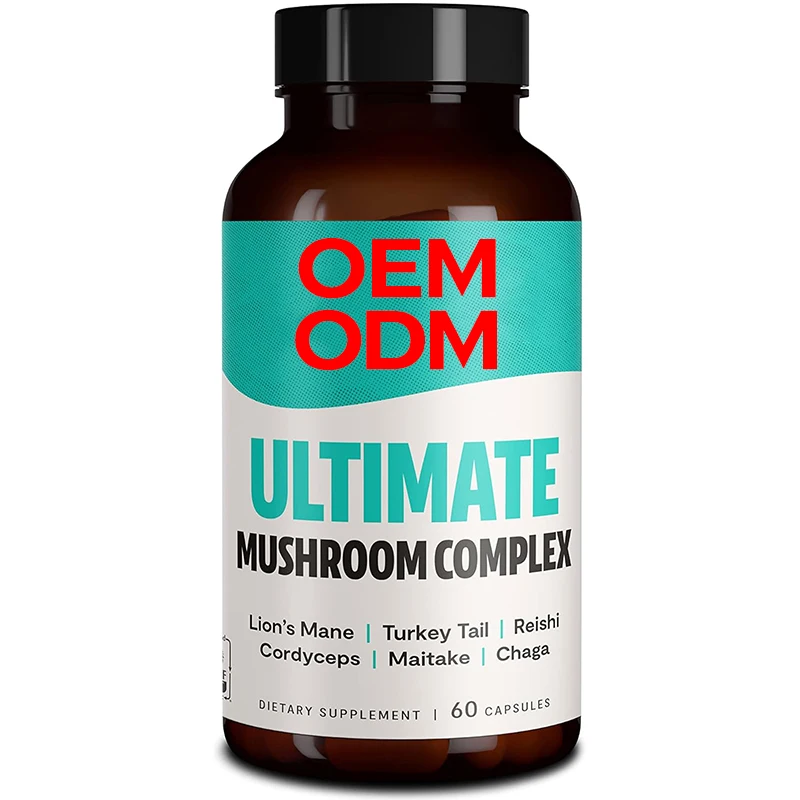 60 Capsules Ultimate Mushroom Complex Immune Support And Nootropic Brain