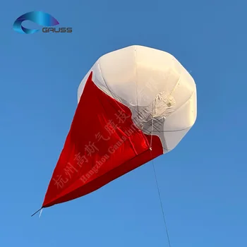 3.9M White Surveillance Balloon Load 12KG with Red Wind Vane