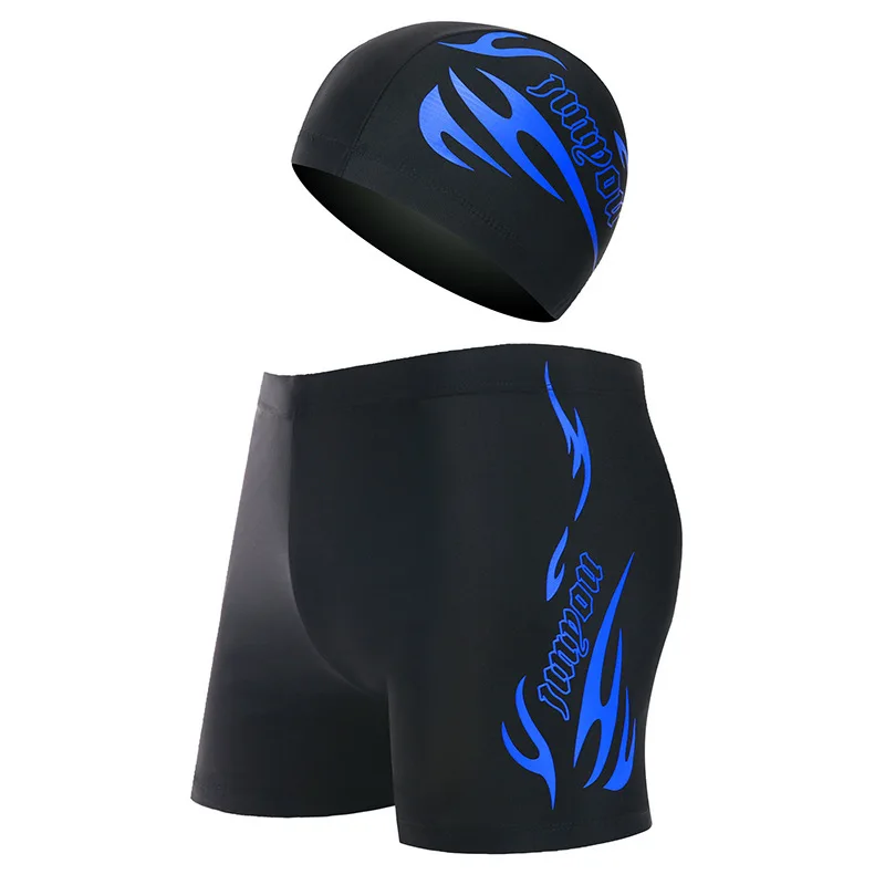Spot Swimming Suit Men' Race Swimming Short Large Size Quick Drying Hot Spring Bathing Suit Flat Corner Swimming374_voghion.com