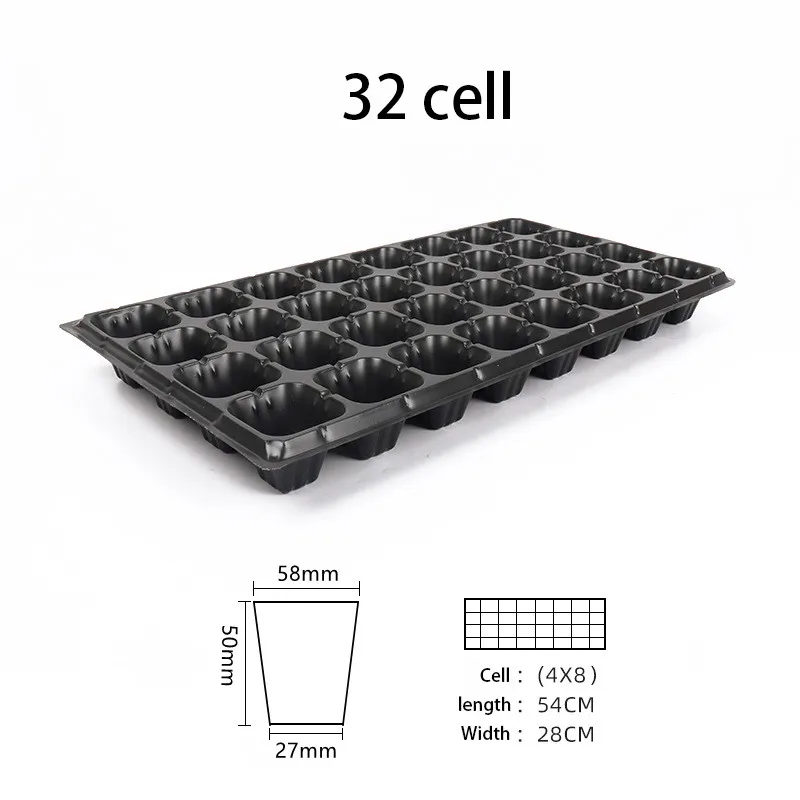 1.0mm Thickness Seed Starter Trays 21 32 50 72 105 128 200 Cells ...