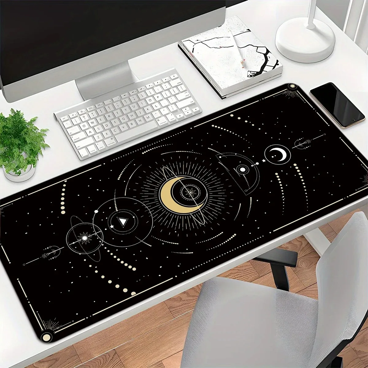 Moon and Stars Fantasy-themed Stylish Cool PC Gaming Mouse Pads Gamer Mats Teclado Pad M aperçu 3