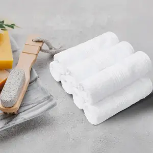 600gsm Hotel Bath Towel Set 100% Cotton White Terry Weave 5 Star Quality Luxury Spa Collection Bulk Supply