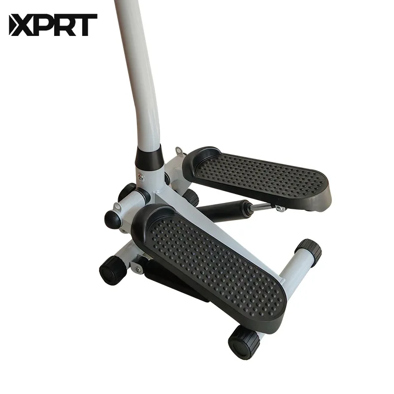 Mini Indoor Aerobic Fitness Exercise Machine Steel and ABS Mini Twist Stair Steppers with Resistance Gym Handle Included