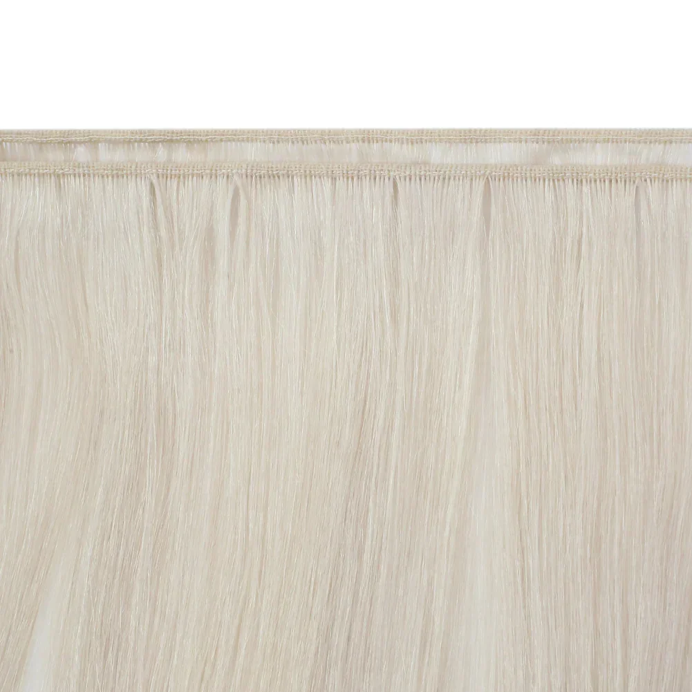 Extension de cheveux vierges à coudre LaaVoo pour femmes 100 % vrais cheveux humains_voghion.com