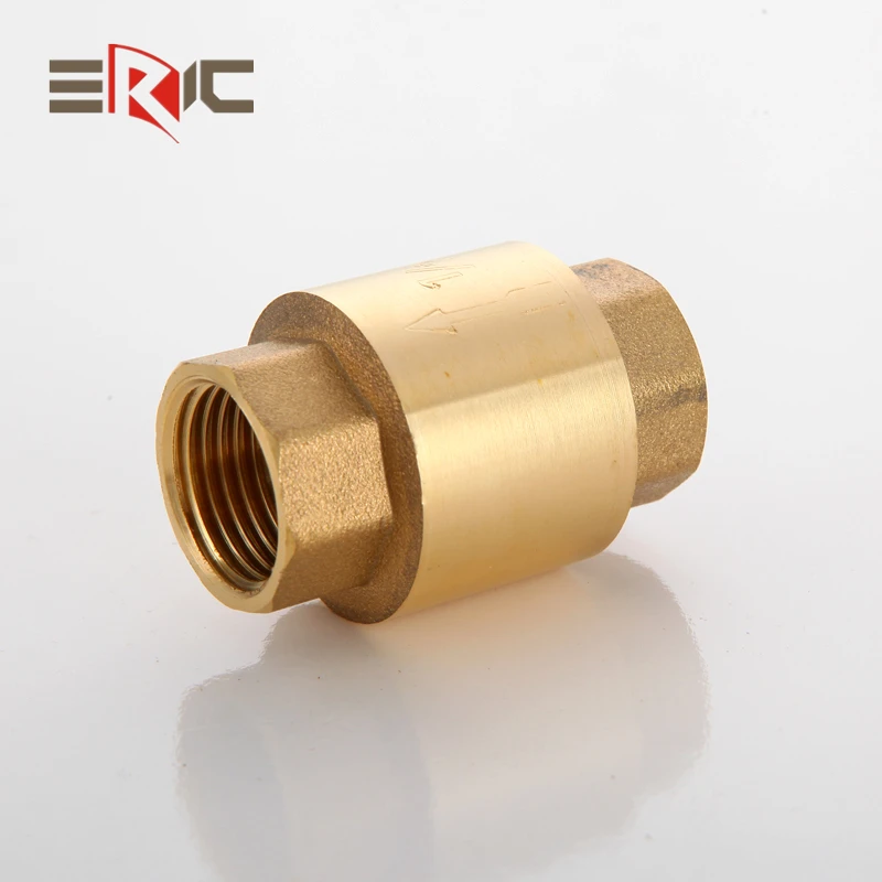 Spring-loaded valves are used for brass-core water control check valves in water systems