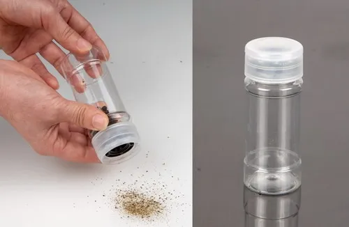 Salt And Pepper Shaker Spice Jar Manual Spice Mill Multifunction Travel Packaging Shaker Set Mini Shakers Round Simple Salt And Pepper Grinder Jar