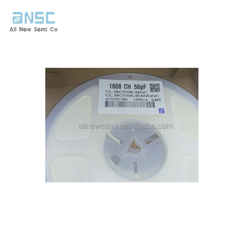 Hot sale Original CL10C560JB8NNNC Capacitor CAP CER 56PF 50V C0G/NP0 ±5% Ceramic Capacitor 0603 (1608 Metric) General Purpose