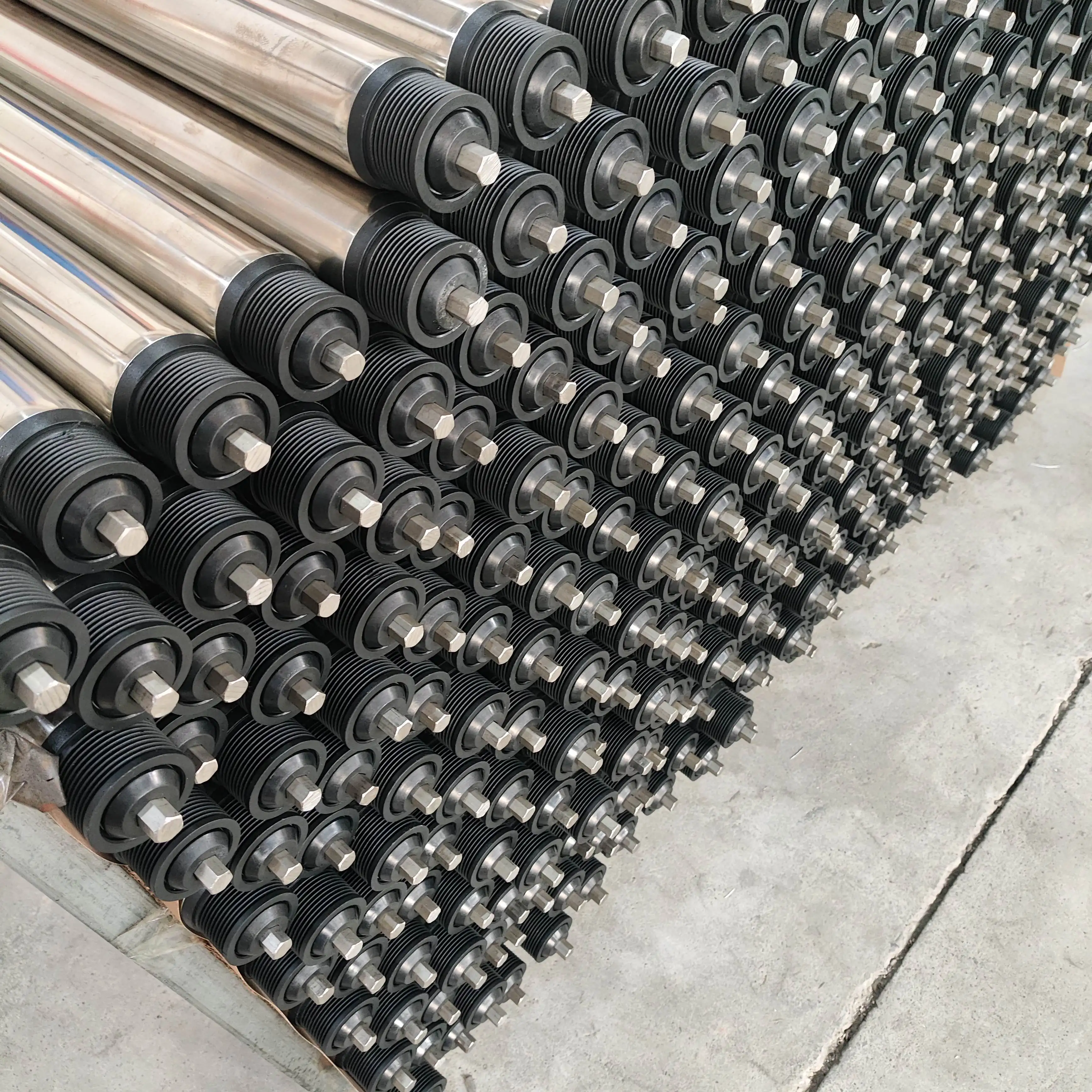 Poly-vee Conveyor Roller Withrubber Coated - Buy Stainless Steel Roller ...