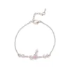 3 butterfly bracelets silver