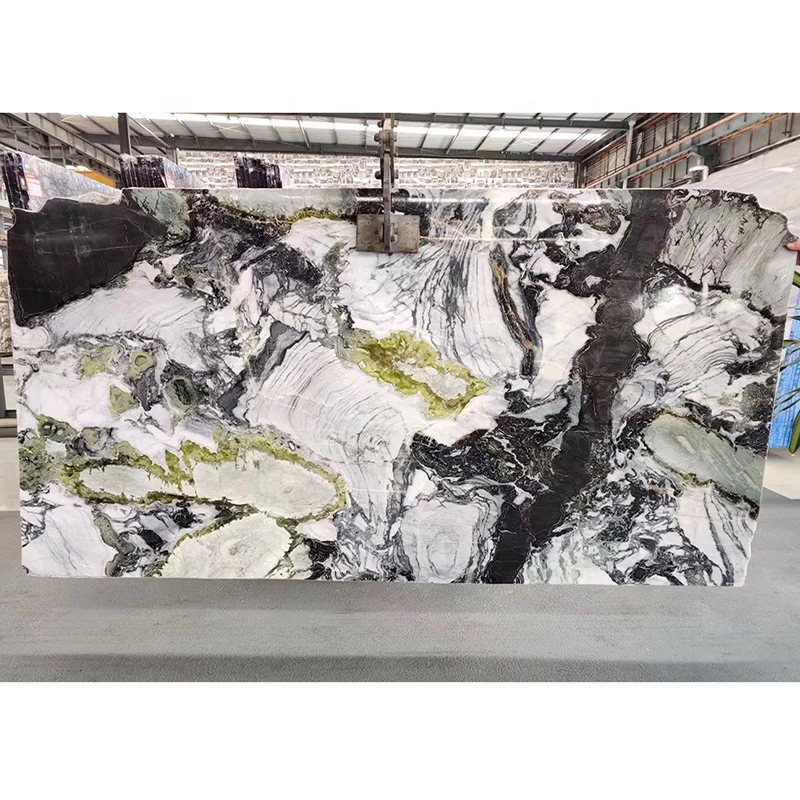 Beautiful Green Stone Cold Emerald Marble Slab With Good Price