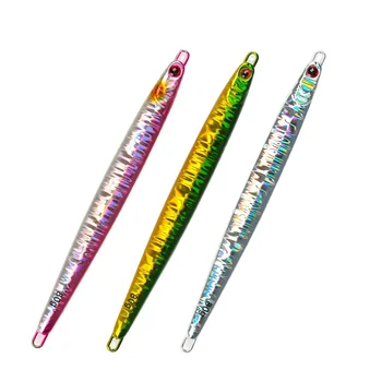 Stainless Steel Shore Casting Fast-Sinking Jig Lure 60g 80g Sea Boat Fishing Jigging Lure No Hooks for Yellow Jack Red Snapper – Metal Jig – view 2