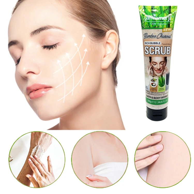 Aktiviertes Bambus Charcoal White ning Scrub Tiefen reinigung Peeling  Gesicht Krper peeling Hautpflege