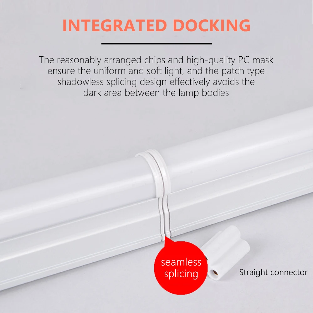 Factory Direct Linear Tube Lighting Housing Fluorescent Fixture T5 T8 Integrated Indoor Shop Japan Hot Jizz LED Tube Light