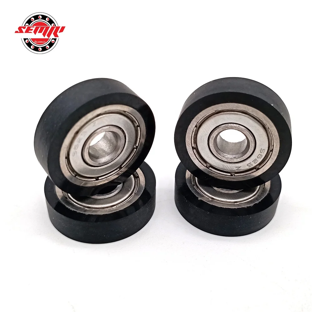 Rubber Coated Bearing 696z 6x15x5 mm, P6 Precision, Deep Groove