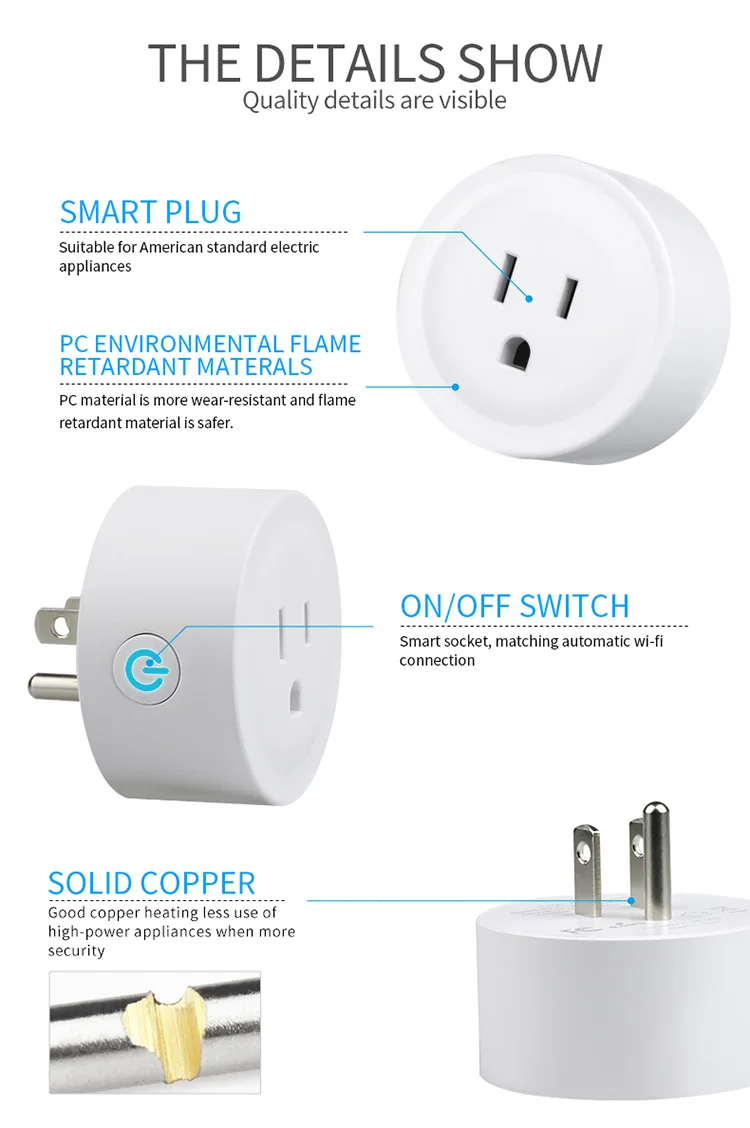 Wifi Smart Plug, For Home Automation, Mini Smart Plug Us Standard