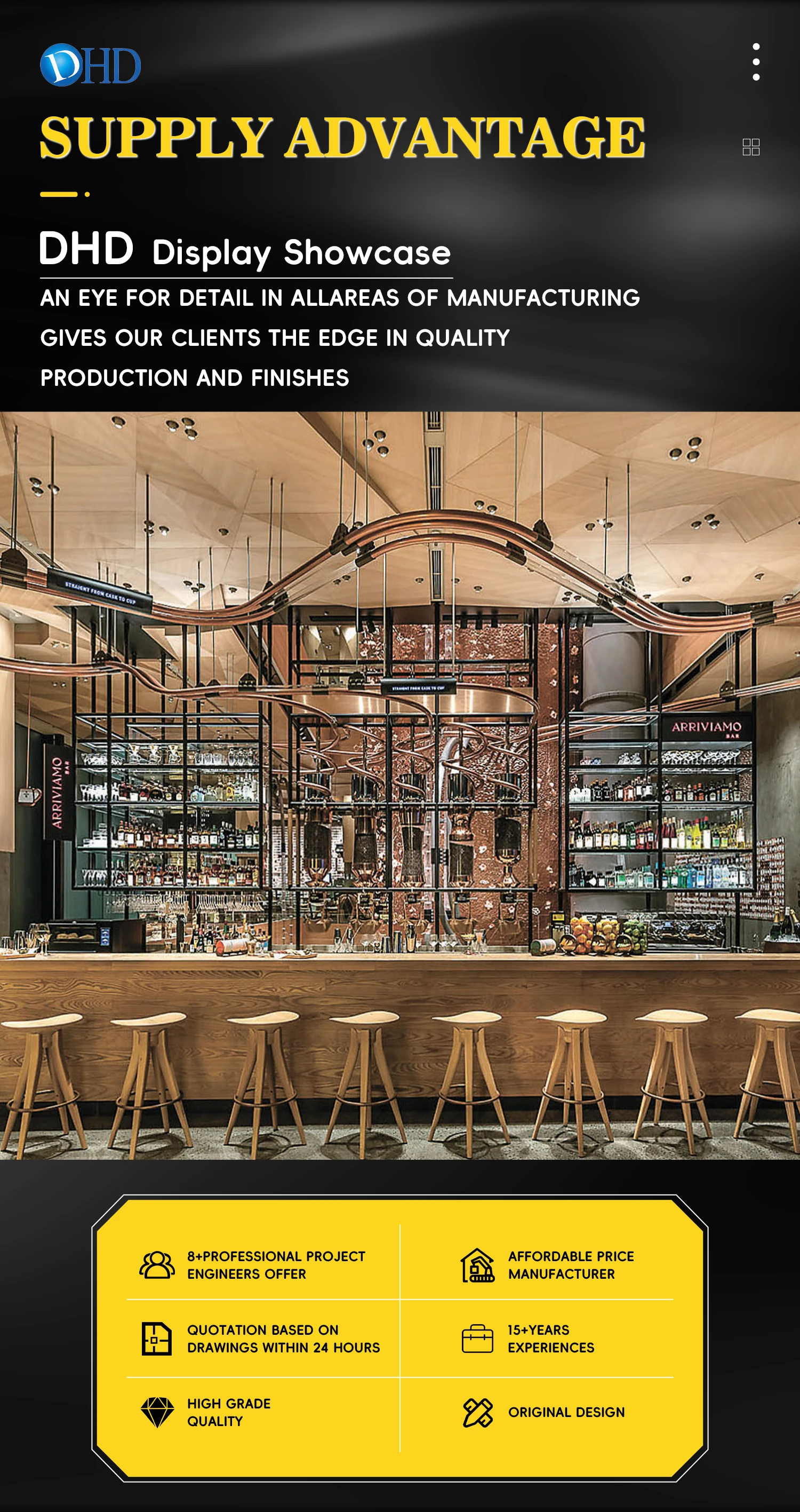 Custom Retail Store Luxury Bakery Display Cabinet Showcase Shop Rack